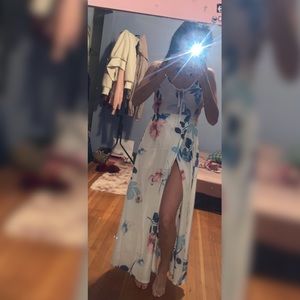 Floral Maxi dress with slit